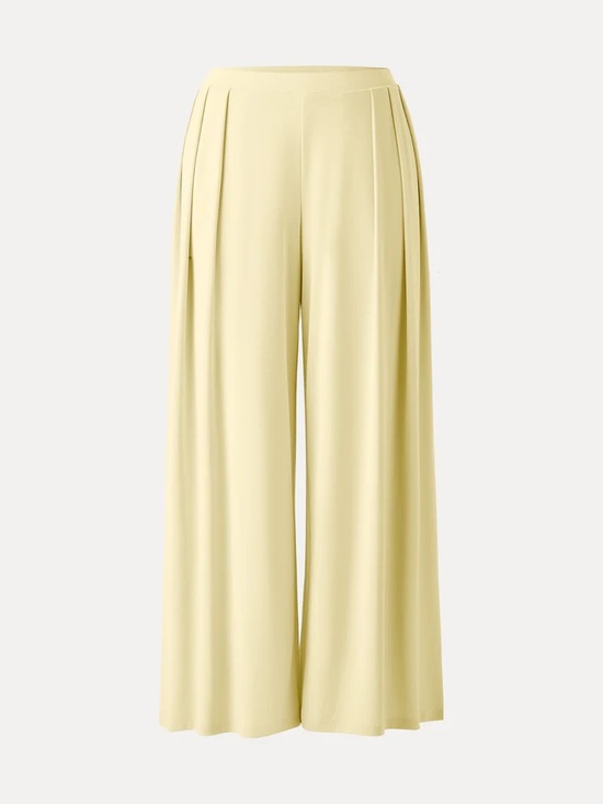 OGL Pants - Ogl Sandwashed Mid Rise Pleated Wide Leg Palazzo Pant with Pockets small